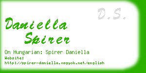 daniella spirer business card